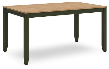 Gesthaven Dining Table with 4 Chairs and Bench (Set of 6) - Furniture World