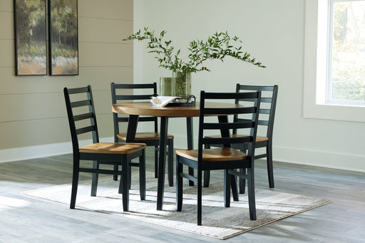 Blondon Dining Table and 4 Chairs (Set of 5) - Furniture World