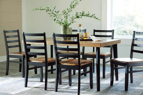 Blondon Dining Table and 6 Chairs (Set of 7) - Furniture World