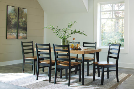 Blondon Dining Table and 6 Chairs (Set of 7) - Furniture World