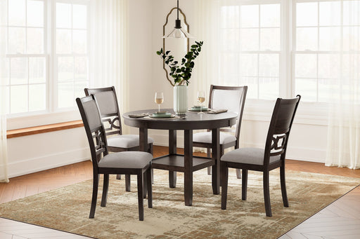 Langwest Dining Table and 4 Chairs (Set of 5) - Furniture World