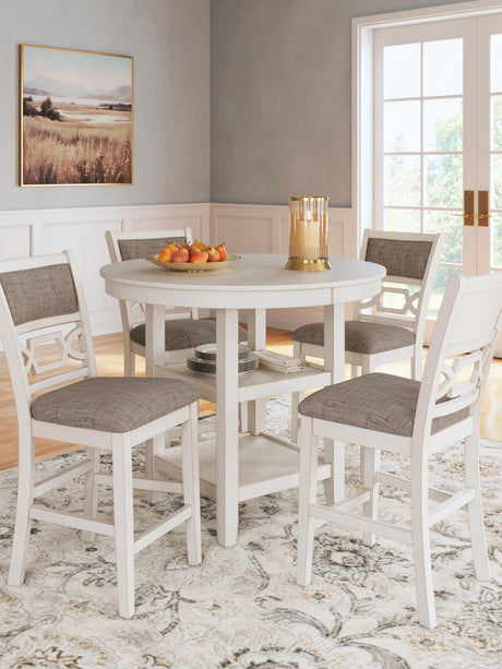 Erinberg Counter Height Dining Table and 4 Barstools (Set of 5) - Furniture World