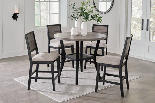 Corloda Counter Height Dining Table and 4 Barstools (Set of 5) - Furniture World