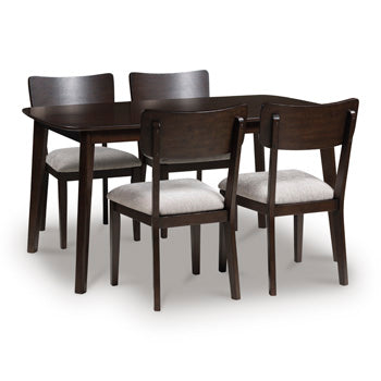 Mallenette Dining Table and 4 Chairs (Set of 5) - Furniture World