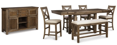 Moriville Counter Height Dining Set - Furniture World