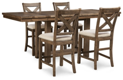 Moriville Counter Height Dining Set - Furniture World