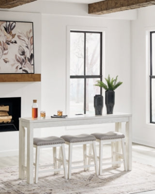 Robbinsdale Counter Height Dining Table and 3 Barstools Set - Furniture World