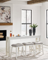Robbinsdale Counter Height Dining Table and 3 Barstools Set - Furniture World