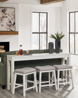 Robbinsdale Counter Height Dining Table and 3 Barstools Set - Furniture World