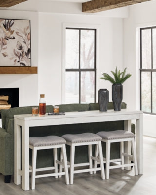 Robbinsdale Counter Height Dining Table and 3 Barstools Set - Furniture World