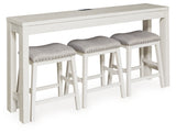 Robbinsdale Counter Height Dining Table and 3 Barstools Set - Furniture World