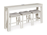 Robbinsdale Counter Height Dining Table and 3 Barstools Set - Furniture World