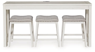 Robbinsdale Counter Height Dining Table and 3 Barstools Set - Furniture World