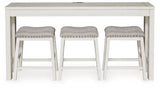 Robbinsdale Counter Height Dining Table and 3 Barstools Set - Furniture World
