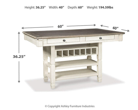 Bolanburg Counter Height Dining Table - Furniture World