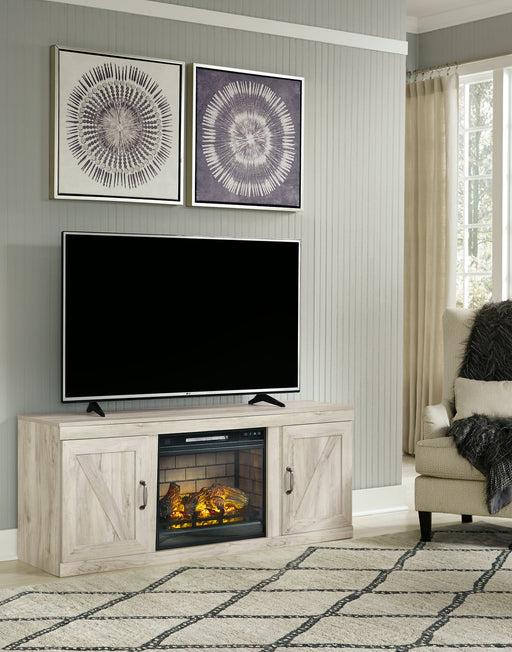 Bellaby TV Stand with Electric Fireplace - Furniture World