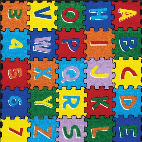 Abbey Alphabet/Multi 4' 9" X 6' 9" Area Rug - Furniture World
