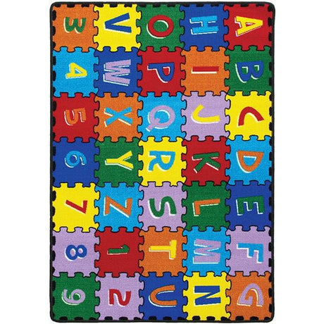 Abbey Alphabet/Multi 4' 9" X 6' 9" Area Rug - Furniture World