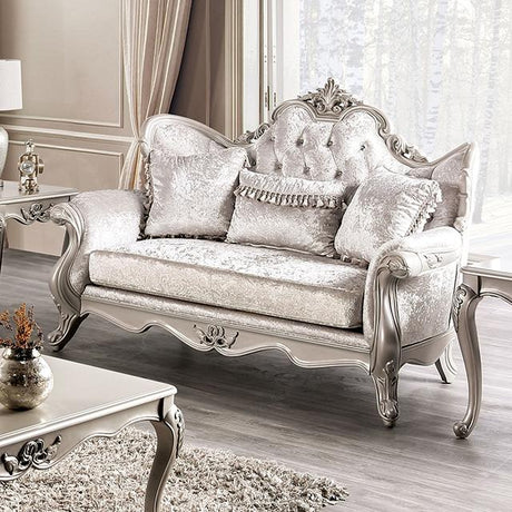 Acapulco White & Espresso Loveseat - Furniture World