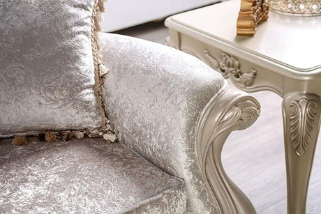 Acapulco White & Espresso Loveseat - Furniture World