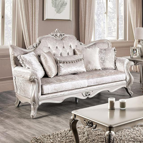 Acapulco White & Espresso Sofa - Furniture World