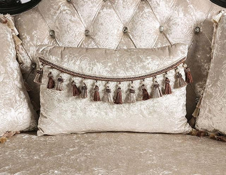 Acapulco White & Espresso Sofa - Furniture World