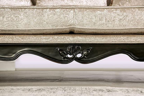 Acapulco White & Espresso Sofa - Furniture World