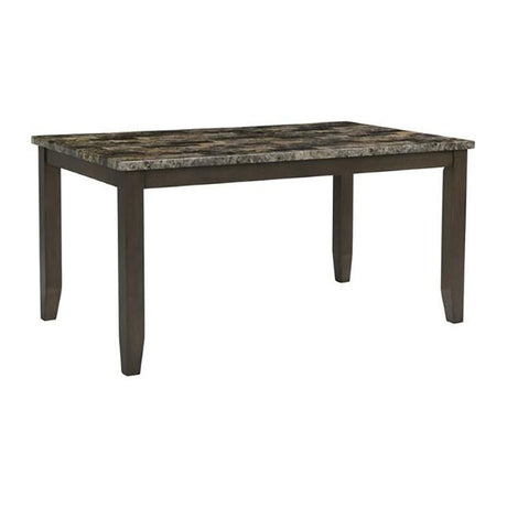 Adia 7 Pc Dinning Table Set Grey & Brown - Furniture World