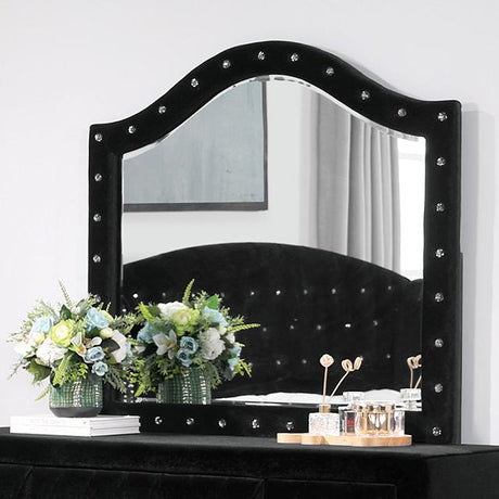 ZOHAR Mirror, Black - Furniture World