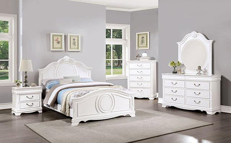ALECIA Mirror, White - Furniture World