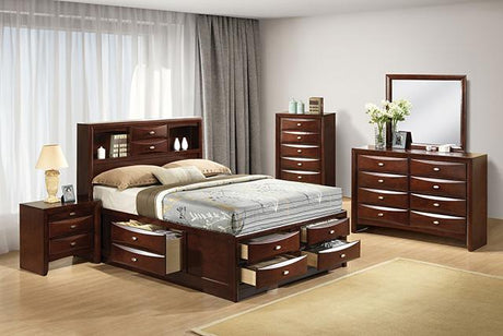 Zosimo Bed Black, Chrome, & Grey - Furniture World