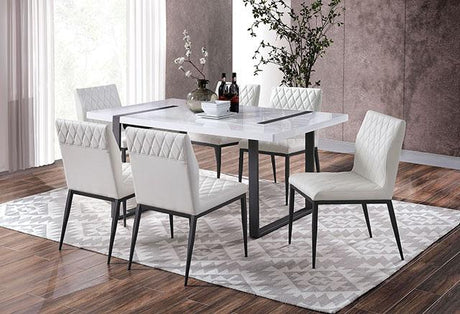 Alessia 7 Pc Dining Table Set - Furniture World