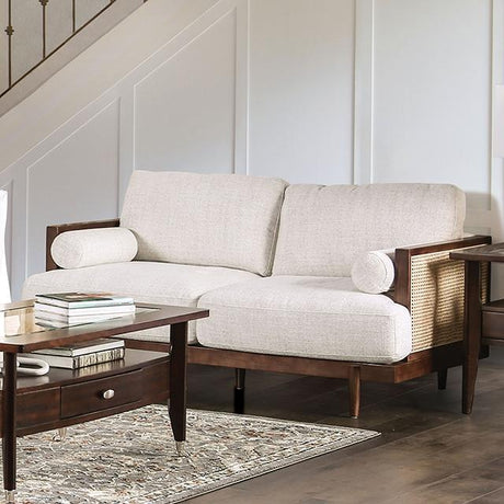 ALESUND Loveseat, Beige/Light Oak, Natural & Brown - Furniture World