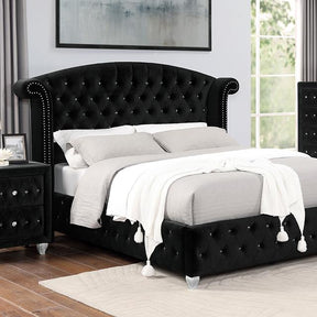 Zohar Queen & Twin Bed Black, Grey, & Pink - Furniture World