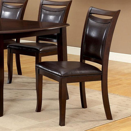 Woodside Dark Cherry/Espresso Side Chair (2/CTN) - Furniture World