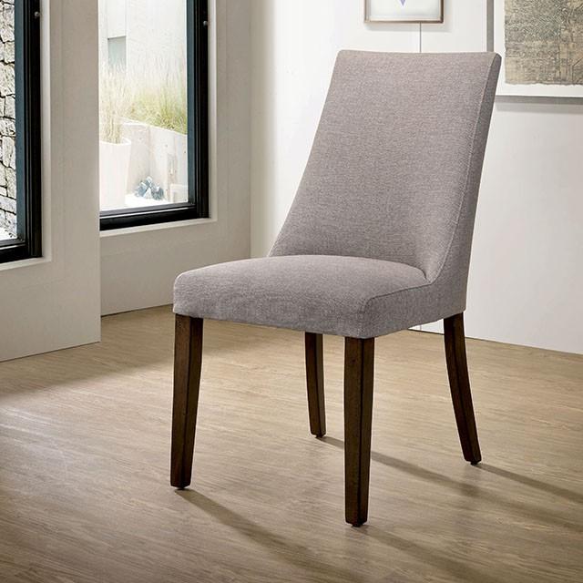 Woodworth Walnut Padded Side Chair (2/CTN) - Furniture World