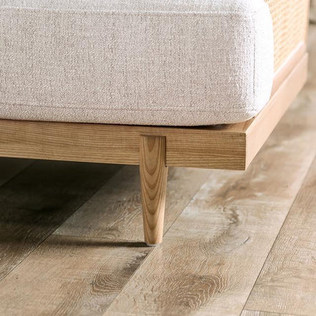 ALESUND Loveseat, Beige/Light Oak, Natural & Brown - Furniture World