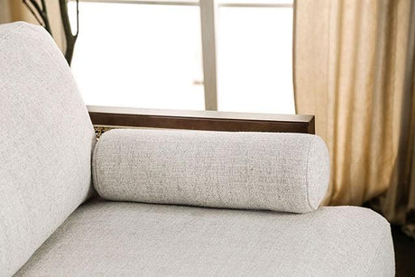 ALESUND Loveseat, Beige/Light Oak, Natural & Brown - Furniture World