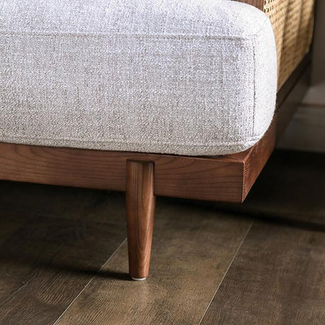 ALESUND Loveseat, Beige/Light Oak, Natural & Brown - Furniture World