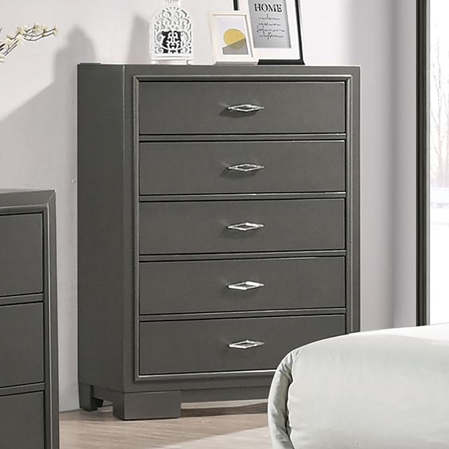 ALISON Chest, Dark Walnut - Furniture World