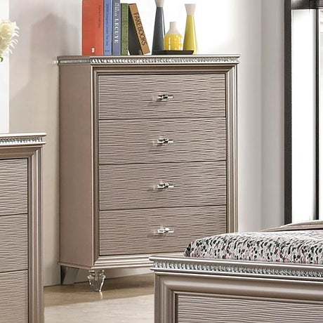ALLIE Chest Beige & Brown - Furniture World