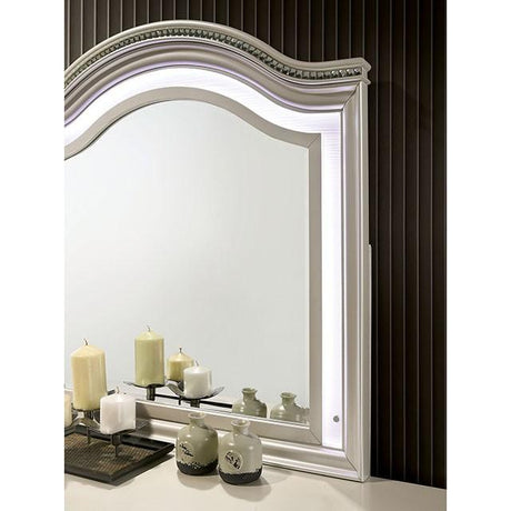 ALLIE Dresser Beige & Rose Gold - Furniture World