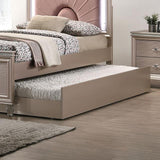 ALLIE Trundle Beige & Rose Gold - Furniture World