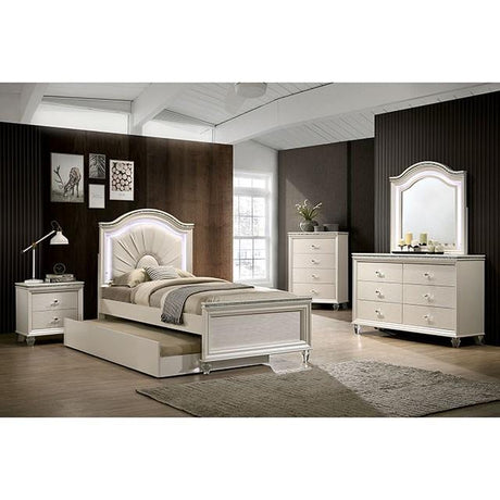ALLIE Chest Beige & Brown - Furniture World
