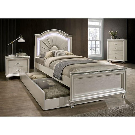 Allie Bed Beige & Pink - Furniture World