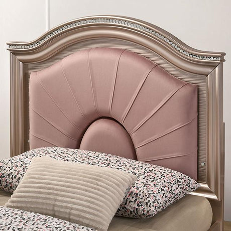 Allie Bed Beige & Pink - Furniture World
