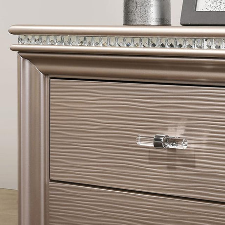 Allie Bed Beige & Pink - Furniture World