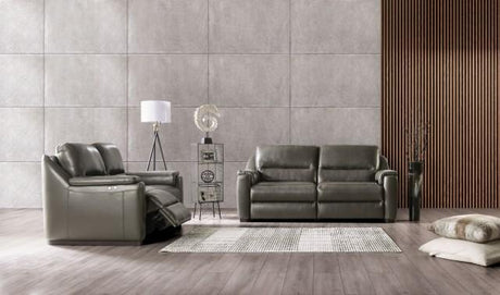 ALTAMURA Power Sofa, Gray & Beige - Furniture World