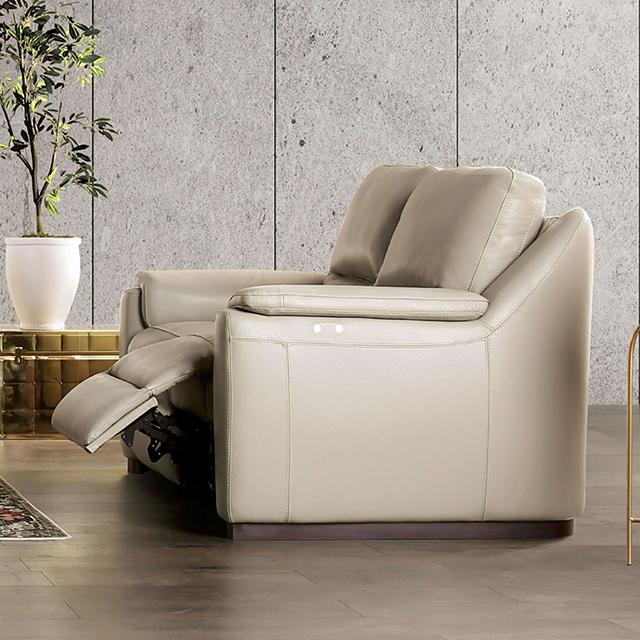 ALTAMURA Power Sofa, Gray & Beige - Furniture World