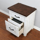 ALYSON Night Stand w/ USB Plug - Furniture World